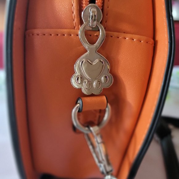 SPOOKSIEBOO Halloween Kawaii Jack-O-Lantern Pumpkin Kitty Crossbody Purse - Picture 3 of 7